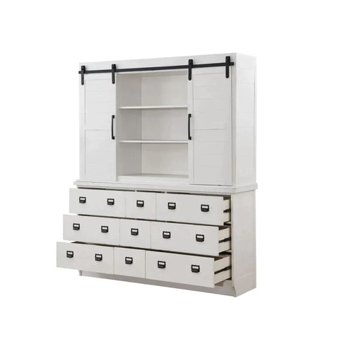 Renske Antique White Hutch & Buffet Model 71853 By ACME Furniture