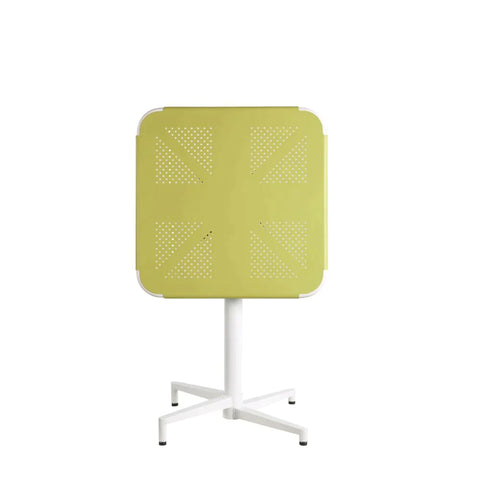 Olson Yellow & White Folding Table Model 72090 By ACME Furniture