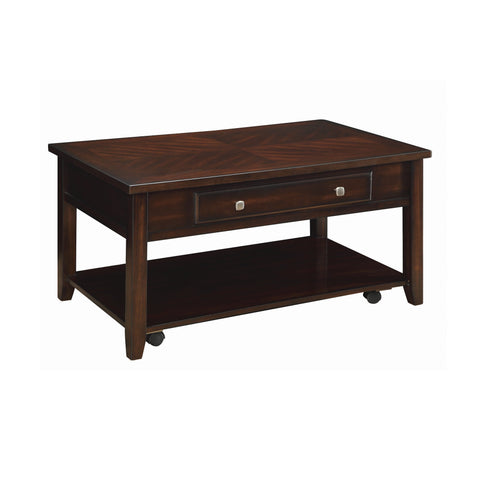 Coaster Bradford Rectangular Lift Top Coffee Table Walnut Model 721038