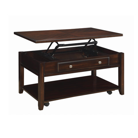 Coaster Bradford Rectangular Lift Top Coffee Table Walnut Model 721038