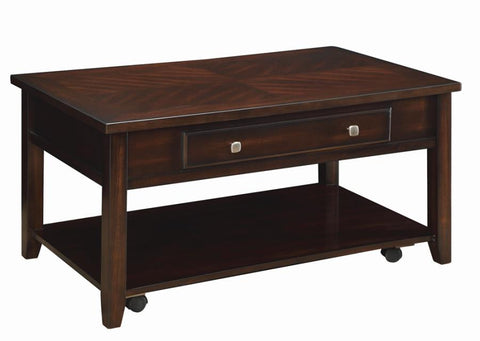 Coaster Bradford Rectangular Lift Top Coffee Table Walnut Model 721038