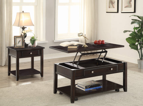 Coaster Bradford Rectangular Lift Top Coffee Table Walnut Model 721038