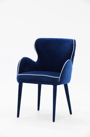 Modrest Tigard Modern Blue Fabric Dining Chair By VIG Furniture