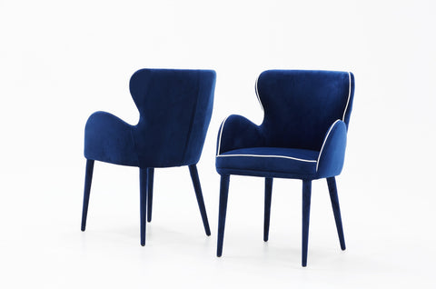 Modrest Tigard Modern Blue Fabric Dining Chair By VIG Furniture