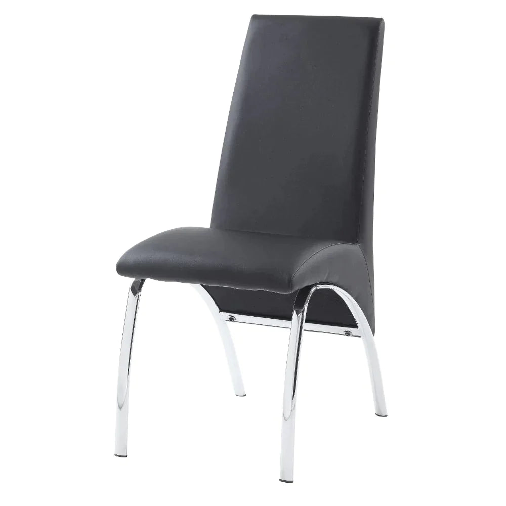 Noland Gray PU & Chrome Side Chair Model 72192 By ACME Furniture