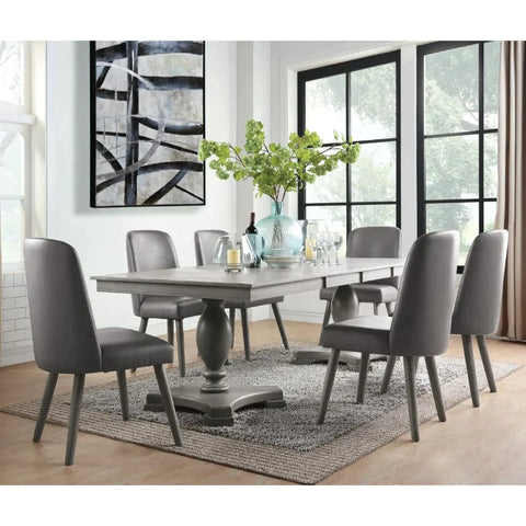 Waylon Gray Oak Dining Table Model 72200 By ACME Furniture