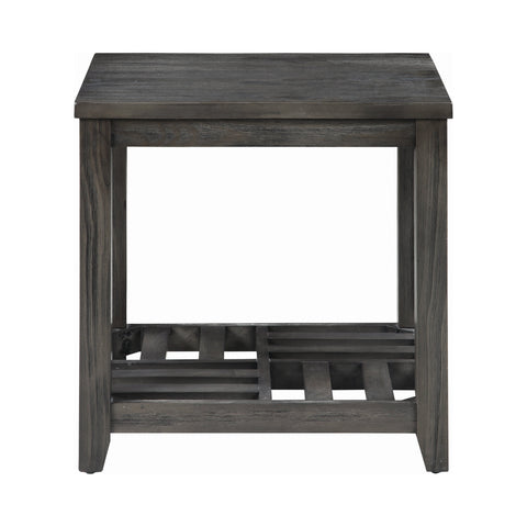 Coaster Cliffview 1-shelf Rectangular End Table Grey Model 722287
