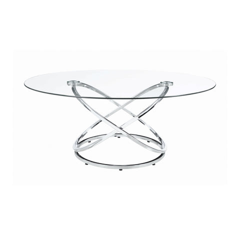 Coaster Warren 3-piece Occasional Set Chrome and Clear Model 722373