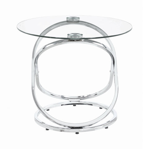 Coaster Warren 3-piece Occasional Set Chrome and Clear Model 722373