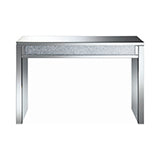 Coaster Gillian Rectangular Sofa Table Silver and Clear Mirror Model 722499