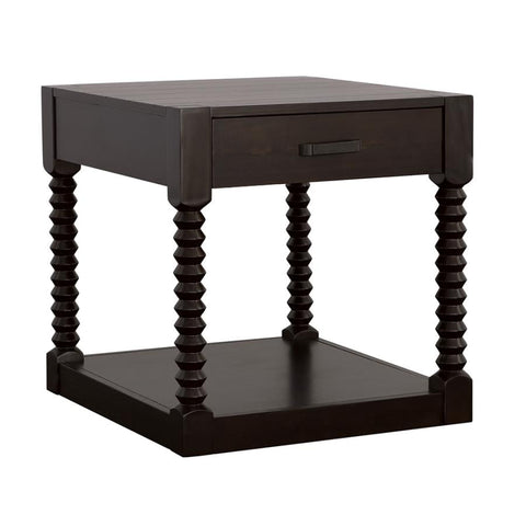 Coaster Meredith 1-drawer End Table Coffee Bean Model 722577