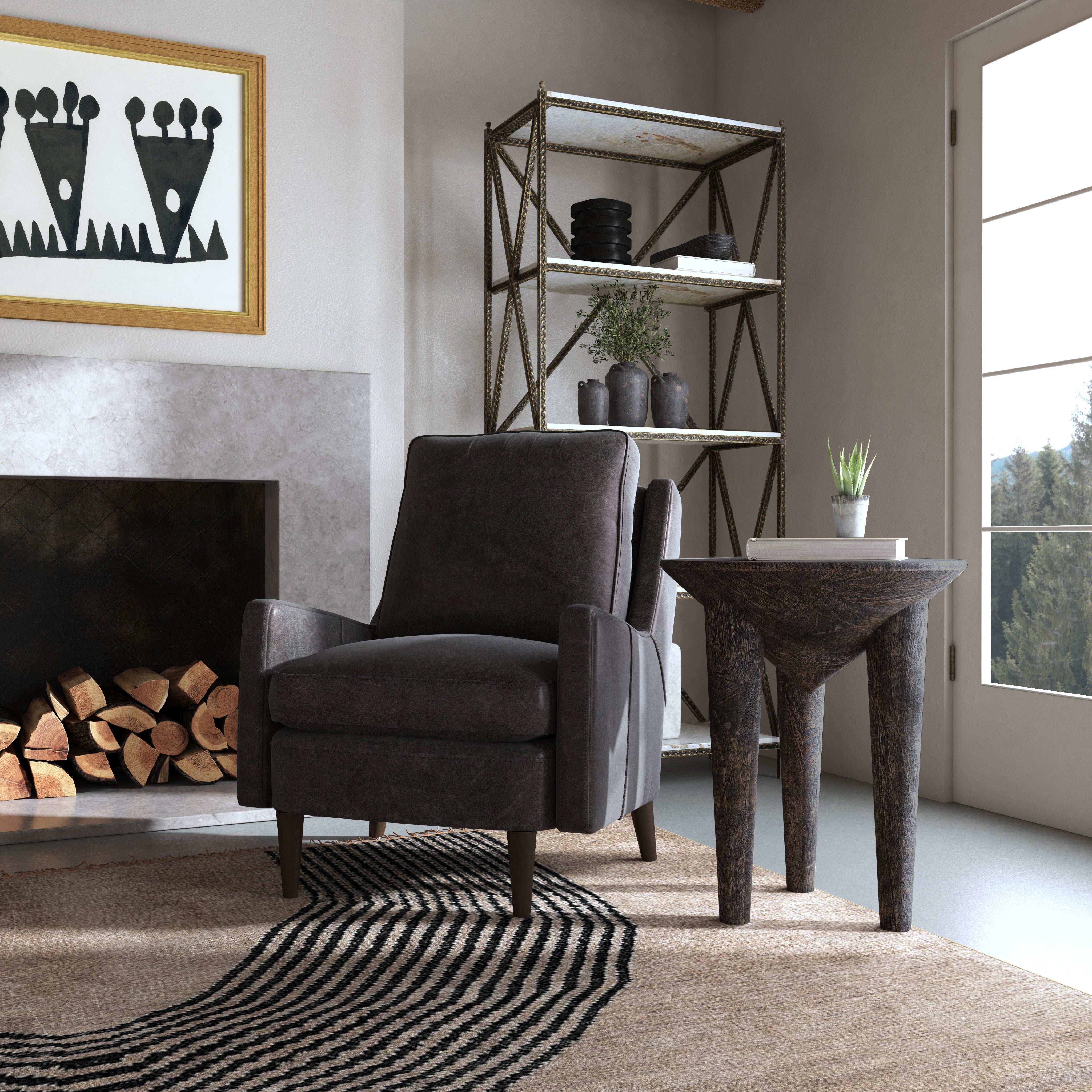 Hooker Furniture Living Room Commerce & Market Arness Side Table