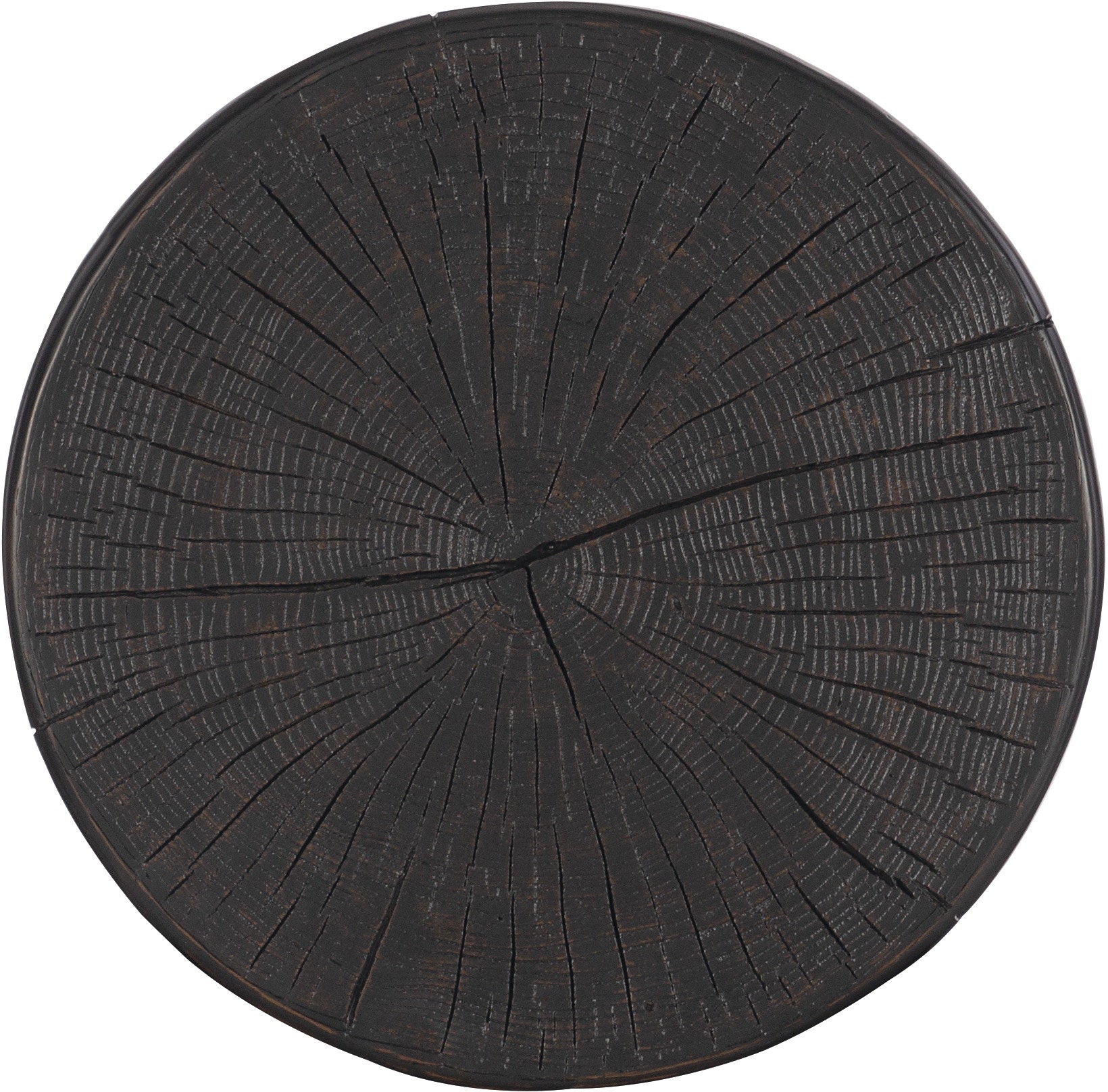 Hooker Furniture Living Room Commerce & Market Carved Stump Side Table