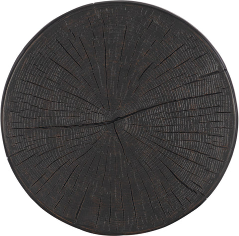 Hooker Furniture Living Room Commerce & Market Carved Stump Side Table