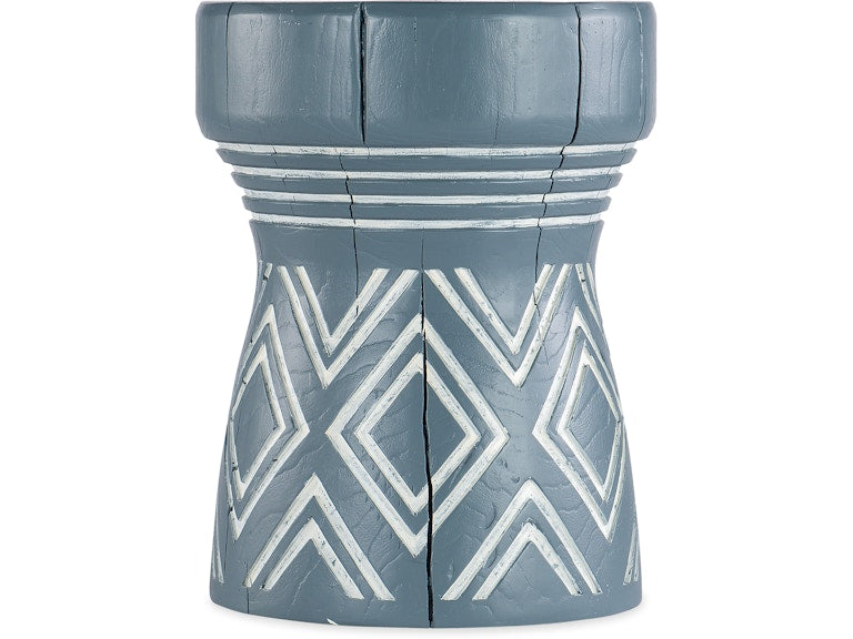 Hooker Furniture Living Room Commerce & Market Carved Stump Side Table