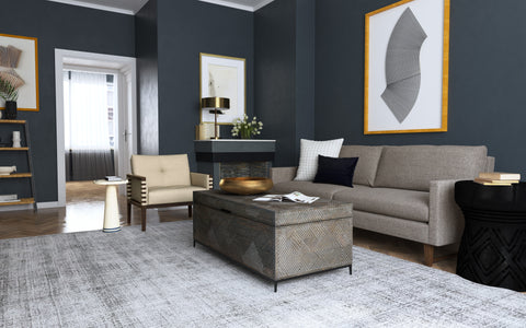 Hooker Furniture Living Room Commerce & Market Don't Be Blue Bone Spot Table