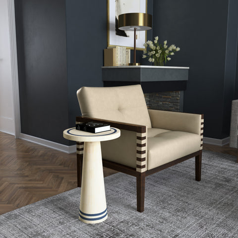 Hooker Furniture Living Room Commerce & Market Don't Be Blue Bone Spot Table