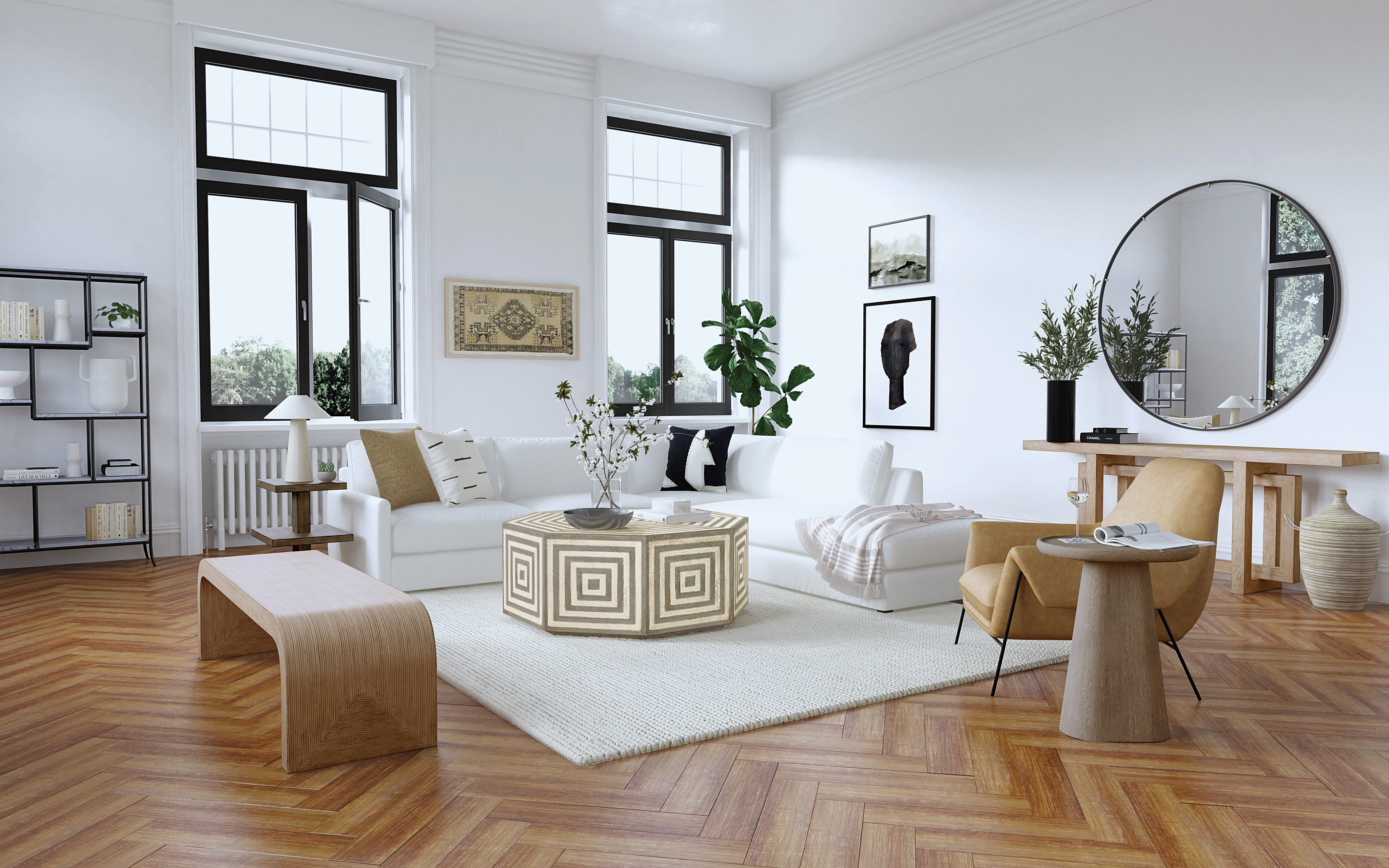 Hooker Furniture Living Room Commerce & Market Modern Console