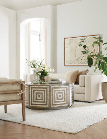 Hooker Furniture Living Room Commerce & Market Octagonal Cocktail Table