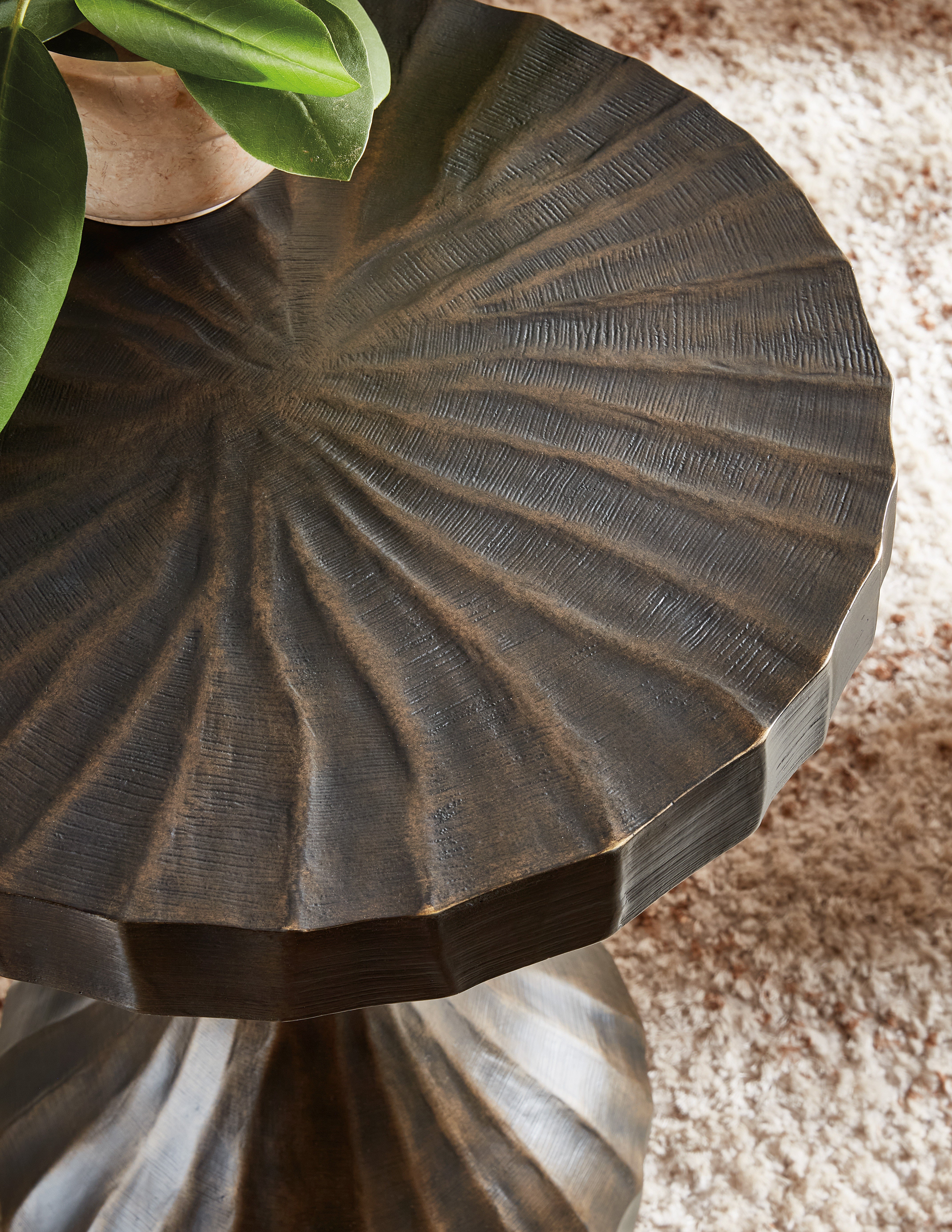 Hooker Furniture Living Room Commerce and Market Ferrous Accent Table