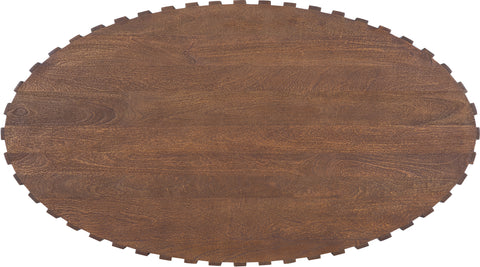 Hooker Furniture Living Room Commerce and Market Gears Oval Cocktail Table