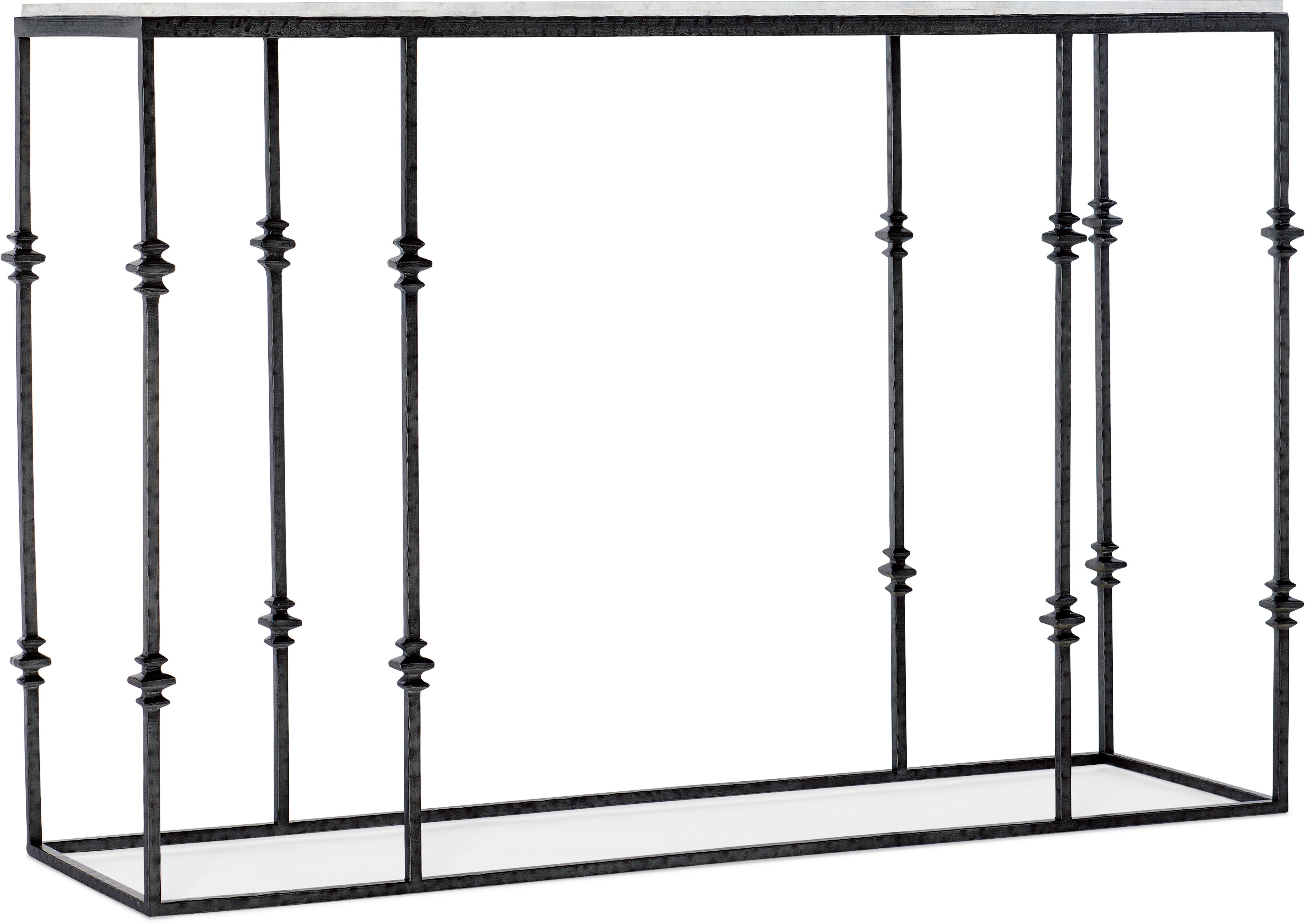 Hooker Furniture Living Room Commerce & Market Small Stone and Metal Console