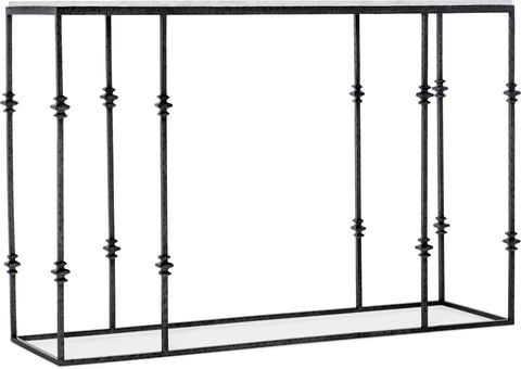 Hooker Furniture Living Room Commerce & Market Small Stone and Metal Console