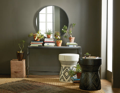Hooker Furniture Living Room Commerce & Market Metal-Wood Console Table
