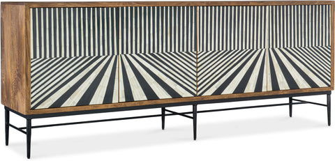 Hooker Furniture Living Room Commerce and Market Linear Perspective Credenza