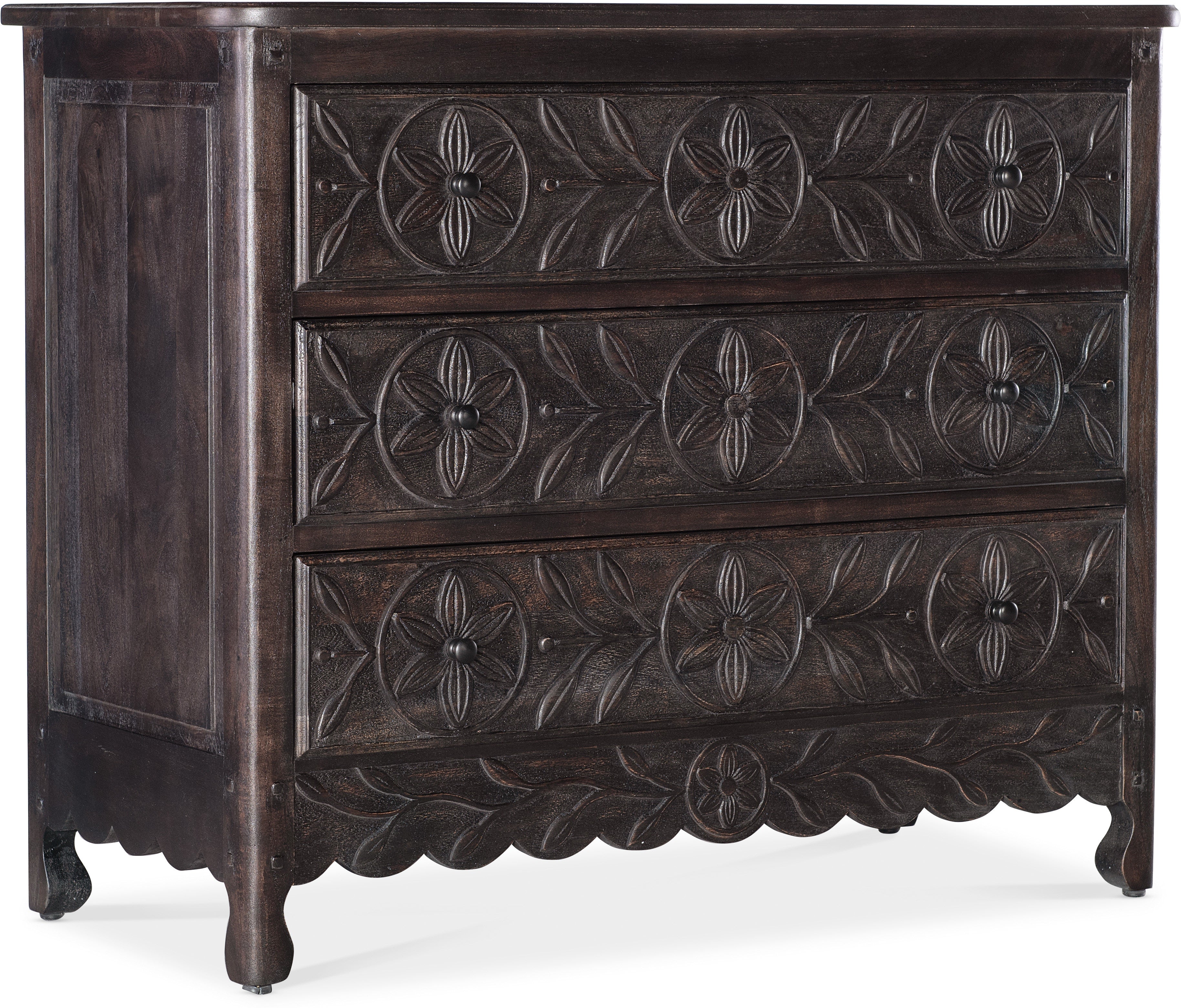 Hooker Furniture Living Room Commerce and Market Flora Three-Drawer Chest