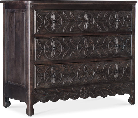 Hooker Furniture Living Room Commerce and Market Flora Three-Drawer Chest