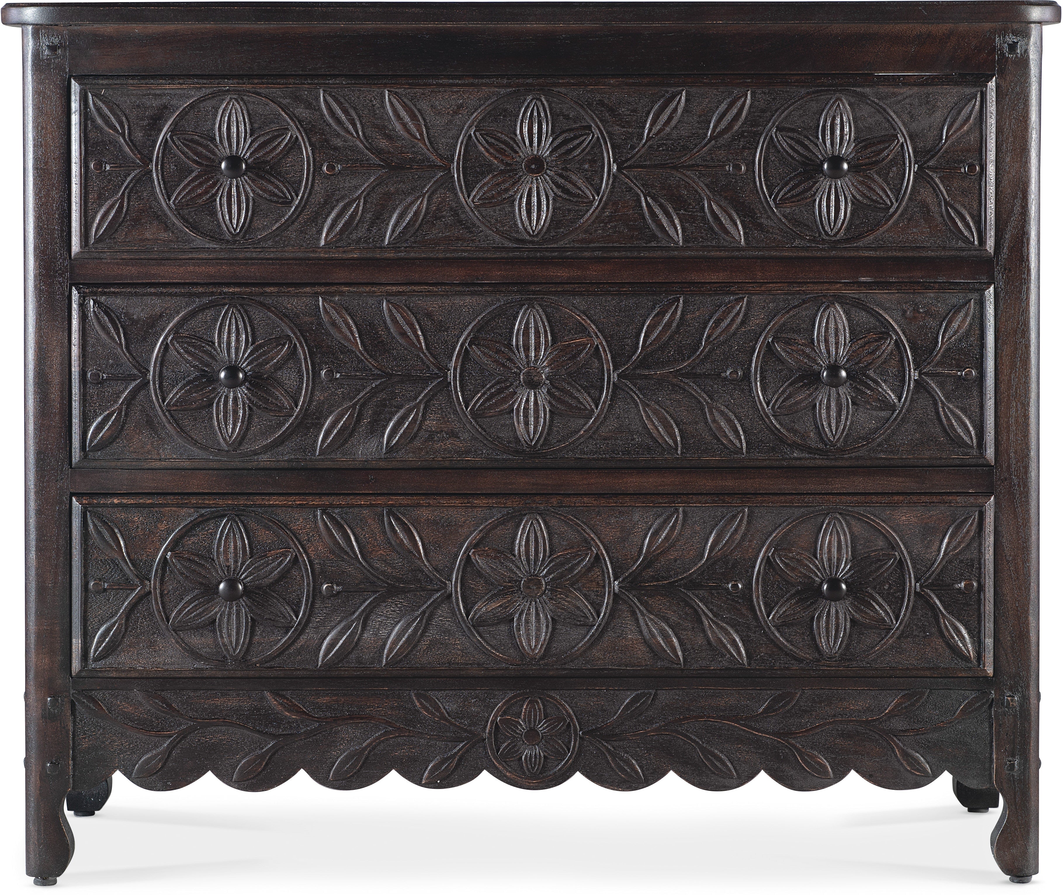 Hooker Furniture Living Room Commerce and Market Flora Three-Drawer Chest