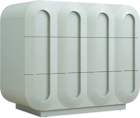 Hooker Furniture Living Room Commerce and Market Groove Three-Drawer Chest