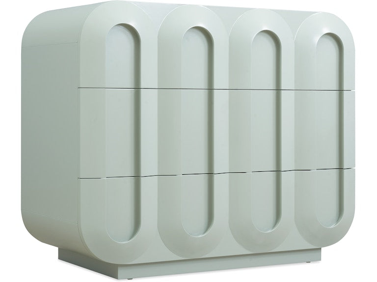 Hooker Furniture Living Room Commerce and Market Groove Three-Drawer Chest