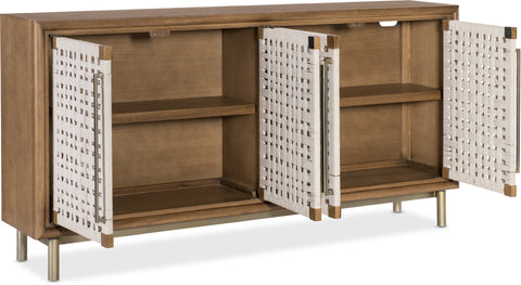 Hooker Furniture Living Room Commerce and Market Savana Woven Front Credenza