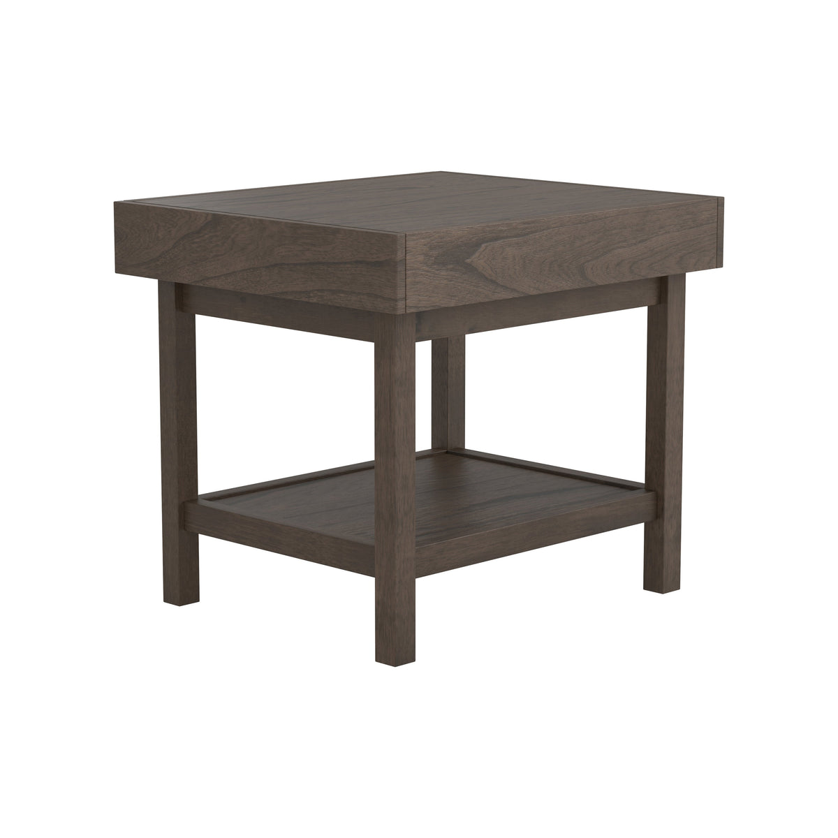 Coaster Owen Rectangle End Table with Shelf Wheat Brown Model 723117