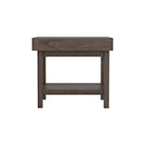 Coaster Owen Rectangle End Table with Shelf Wheat Brown Model 723117