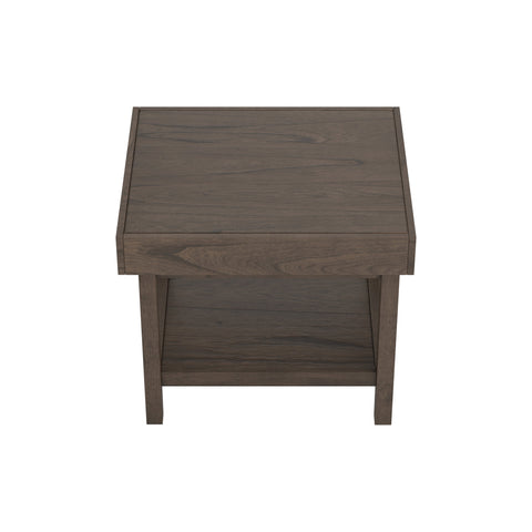 Coaster Owen Rectangle End Table with Shelf Wheat Brown Model 723117