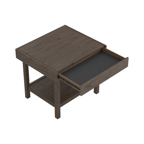 Coaster Owen Rectangle End Table with Shelf Wheat Brown Model 723117
