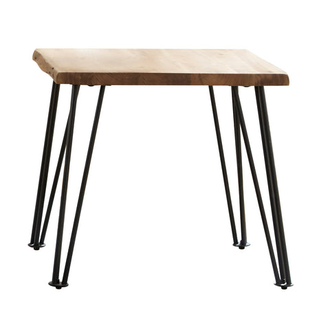Coaster Zander End Table with Hairpin Leg Natural and Matte Black Model 723497
