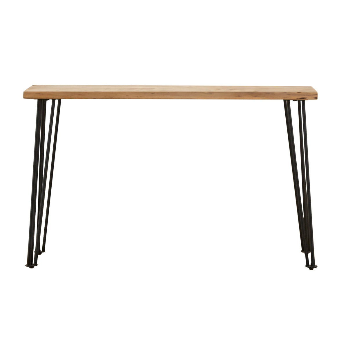Coaster Zander Sofa Table with Hairpin Leg Natural and Matte Black Model 723499