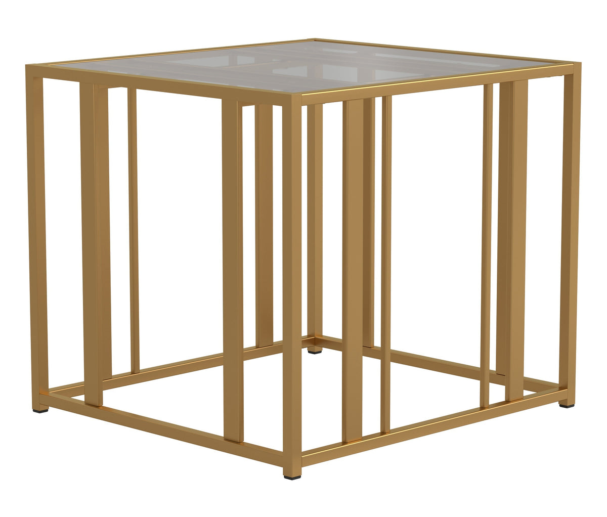 Coaster Adri Metal Frame End Table Matte Brass Model 723607