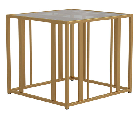 Coaster Adri Metal Frame End Table Matte Brass Model 723607