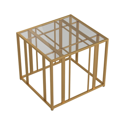 Coaster Adri Metal Frame End Table Matte Brass Model 723607