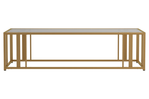 Coaster Adri Metal Frame Coffee Table Matte Brass Model 723608