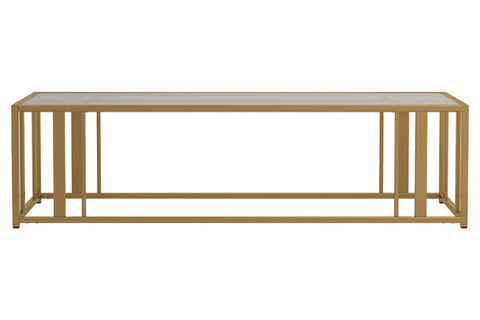 Coaster Adri Metal Frame Coffee Table Matte Brass Model 723608