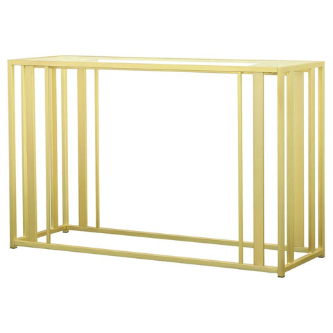 Coaster Adri Metal Frame Sofa Table Matte Brass Model 723609