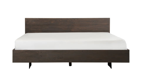 Modrest Selma Modern Dark Aged Oak Bed Model VGEDSELMA-BED