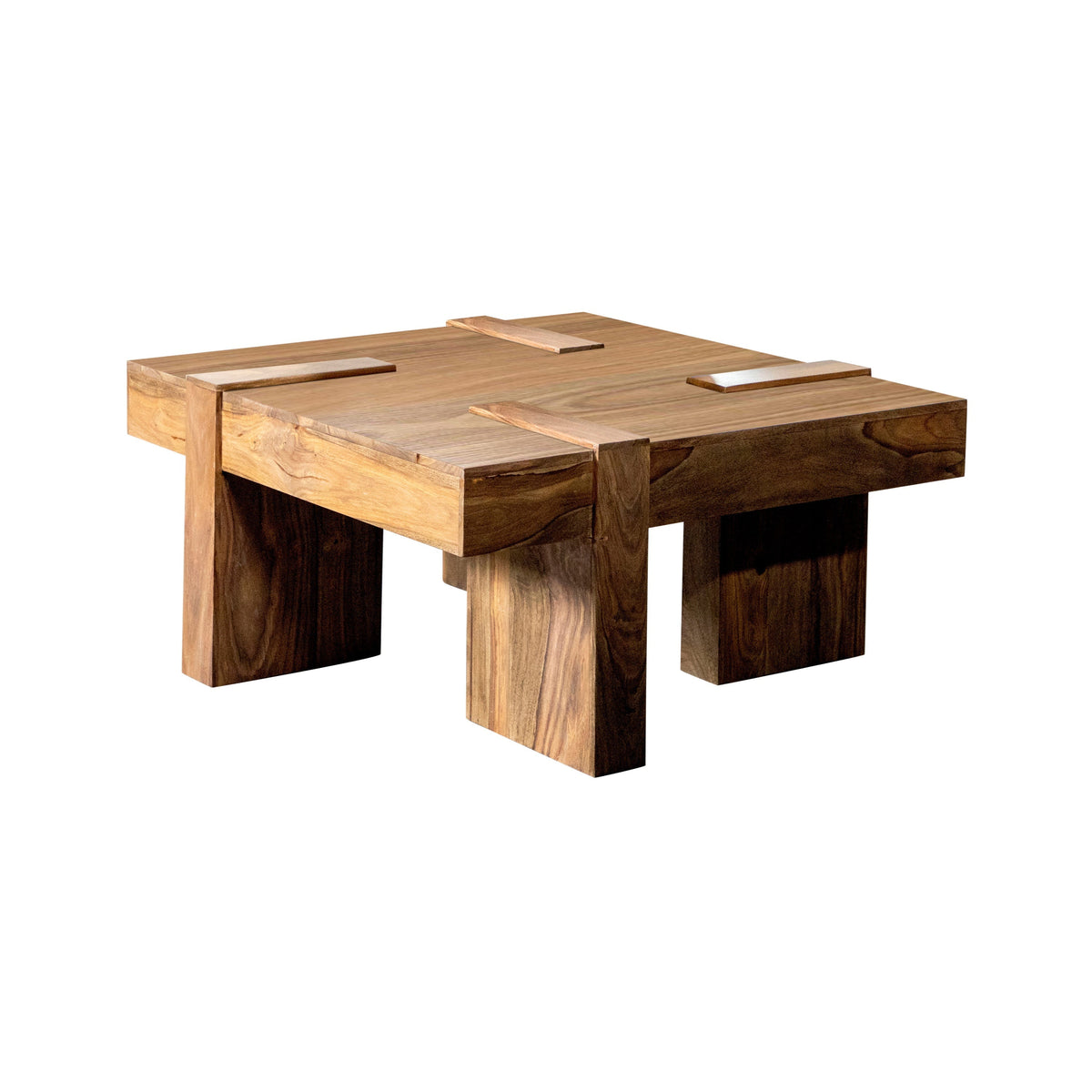 Coaster Skeet Wooden Square Coffee Table Natural Sheesham Model 724138
