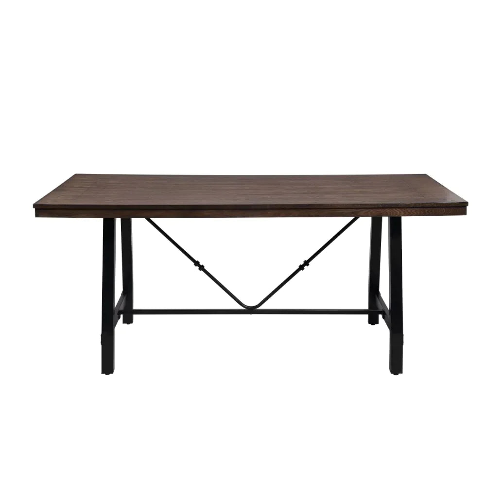 Mariatu Oak & Black Bench Model 72458 By ACME Furniture